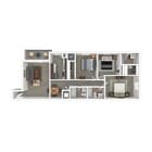 Terrace View 3x3 Apartment 3D