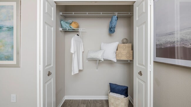 Unearth bedroom treasure troves – our closets are spacious and smartly designed with built-in organizers to make organizing your outfits a breeze!
