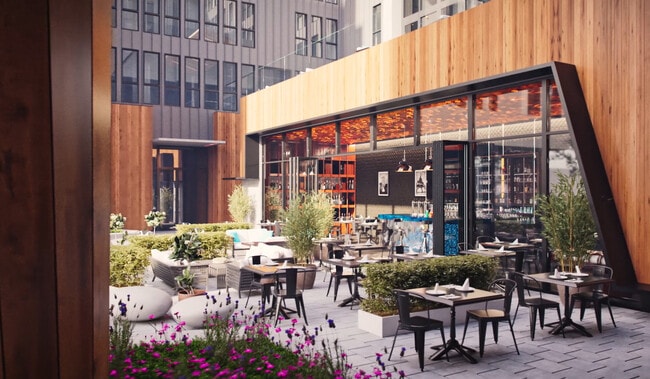 Courtyard Side View - The Luxe in Fishtown West