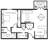 1BR/1BA