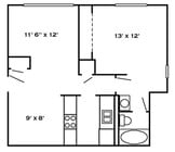 1BR/1BA