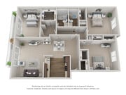 3 Bedroom 2 Bath Floor Plan
