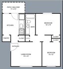 2BR/1BA