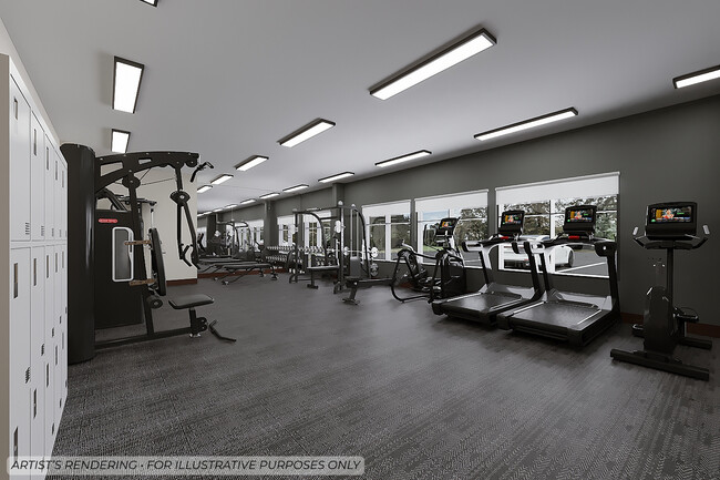 Fully equipped fitness center