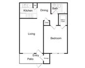 A1 | 1x1 | 660 sq ft