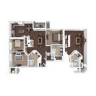 C1R Floorplan | Three Bedroom