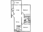 2BR/1BA