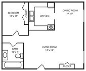 1BR/1BA Galley