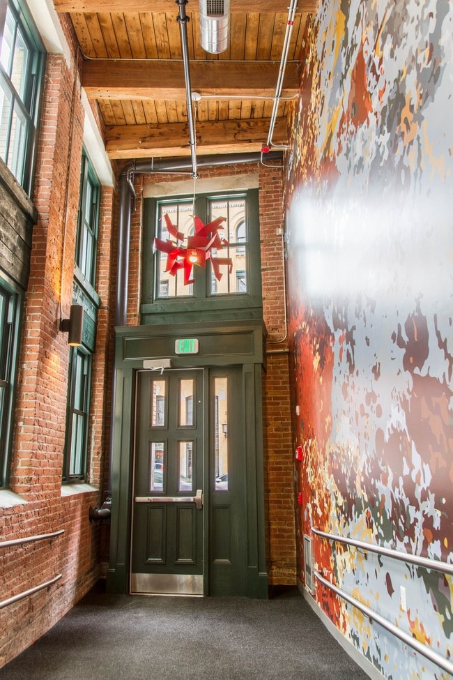 Modern interior to the building - 381 Congress Lofts