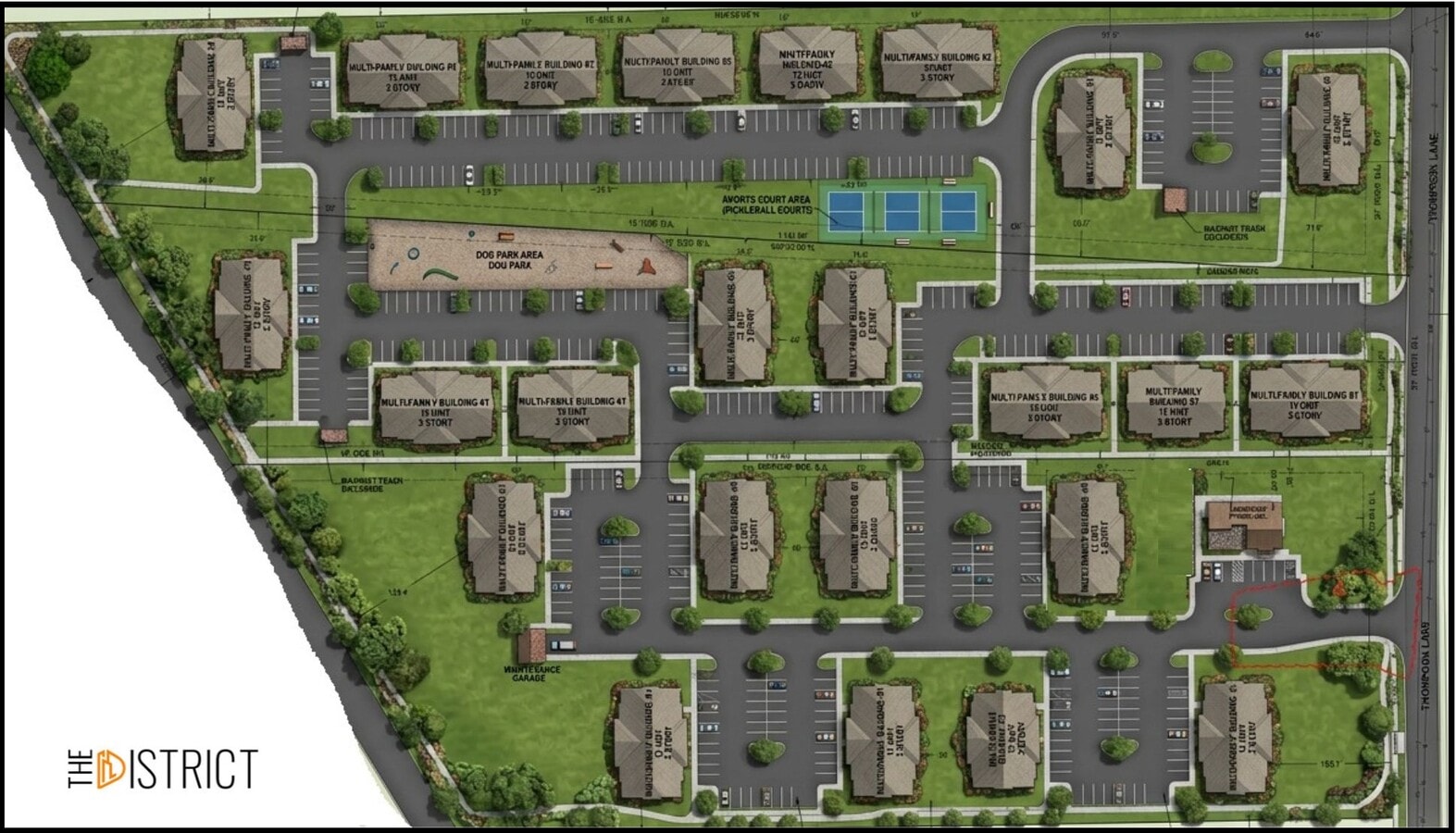 The District Site Rendering - The District