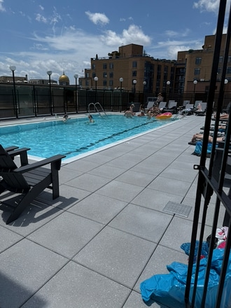renovated pool area - 1420 N St NW Unit #610