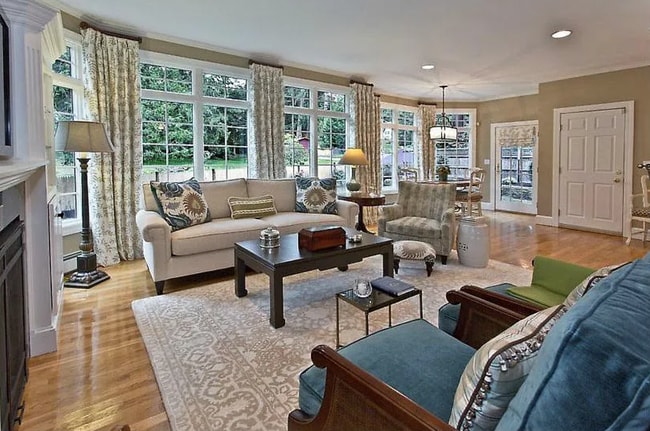 Family room off kitchen