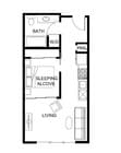 1BR/1BA