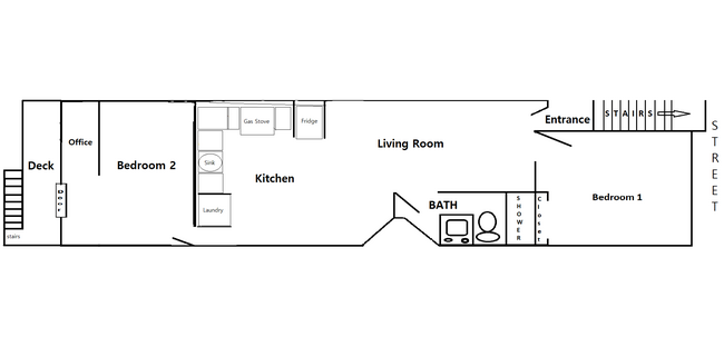 Layout - 166 Langton St Apartments Unit Upstairs newly renovated