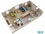 2BR/2BA