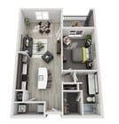 B10 (1BR) floor plan Brookside 51