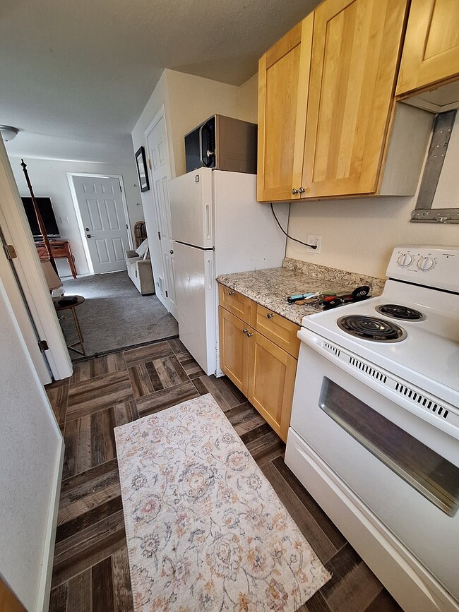 From back of kitchen - 3332 Larch Way Unit Studio