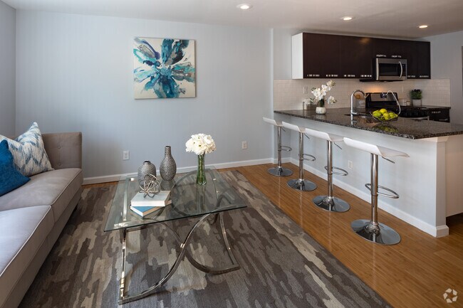 2HAB, 1BA - 800 ft² - Sala de estar - Aspen Village Apartments