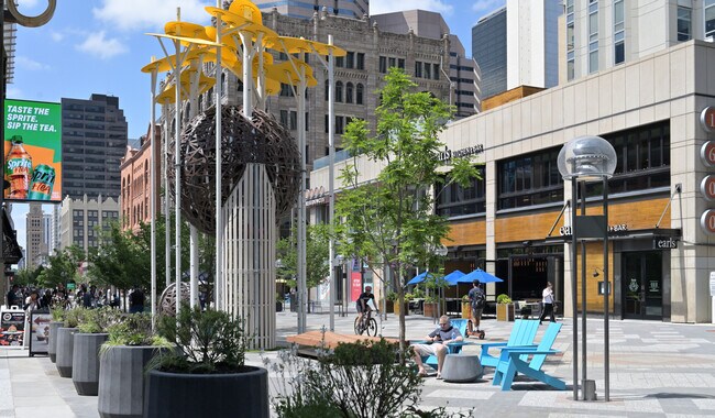 Steps from multiple dining and shopping options