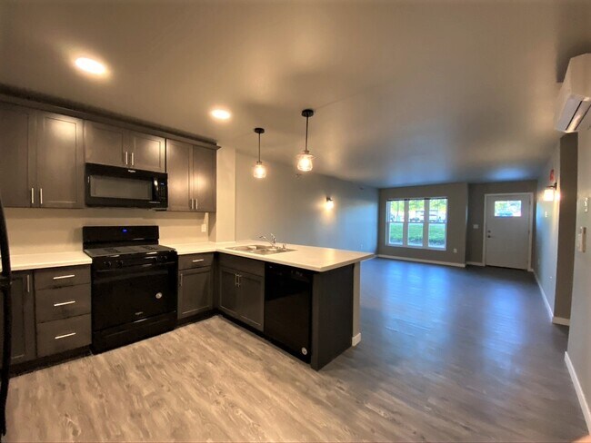 View of kitchen to living space