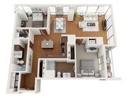 Floor Plan B1 | Domain | Apartments in Madison, WI