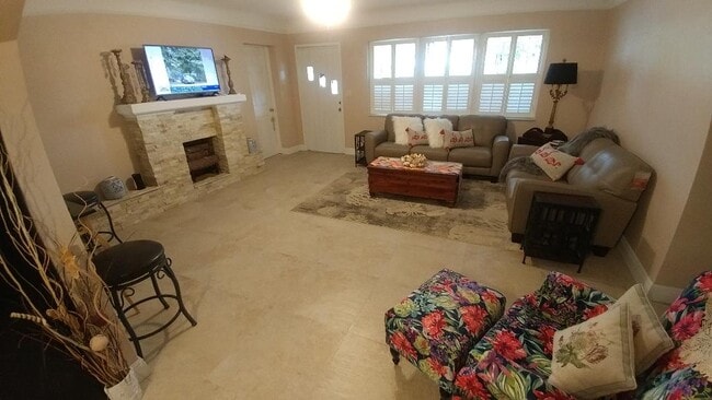 Living Room TV Area - 3406 Norfolk St