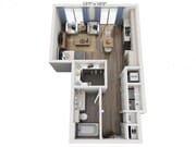 Floor plans are artist’s rendering. All dimensions are approximate. Actual product and specifications may vary in dimension or detail. Not all features are available in every apartment. Prices and availability are subject to change.