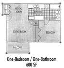 1 habitación/1 baño
