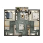 B1 floor plan River House