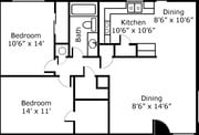 2BR/1BA