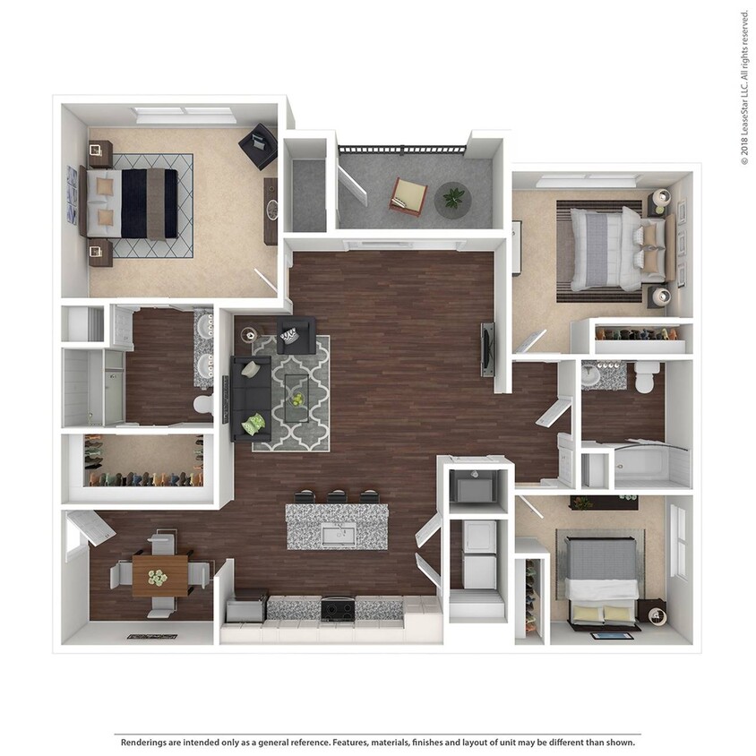 3 Bed 2 Bath C1 - C1