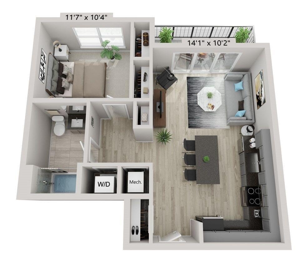 Floor Plan - A3C-ADA