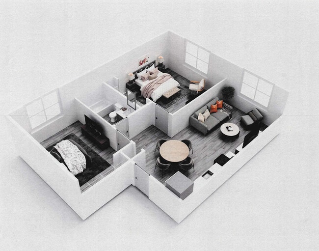 2-Bedroom, 718 sq ft