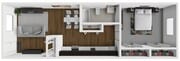 1x1 580 Floor Plan