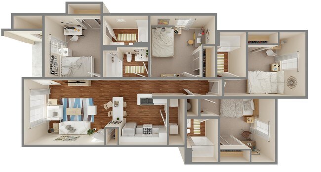 4 Bedroom | 4 Bath 1399 sqft.
