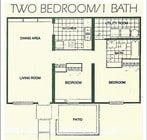 2BR/1BA