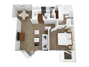 1 Bed, 1 Bath + Patio
