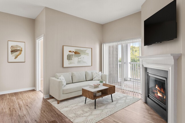 Premium Upgrade Home - Living Room with Fireplace