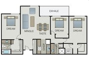 3BR/2BA