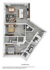 Explore this contemporary layout, designed for urban living with style and efficiency.