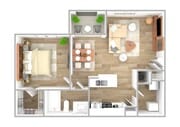 1 Bedroom | 1 Bath | 680 SF