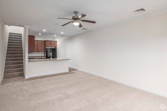 2BR, 2BA - 1,374SF Living Room/Dining Room