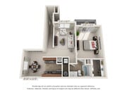 MAPLE II - 1 BED, 1 BATH - 862 SF