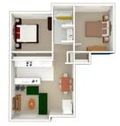 2BR/1BA