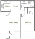 1BR/1BA