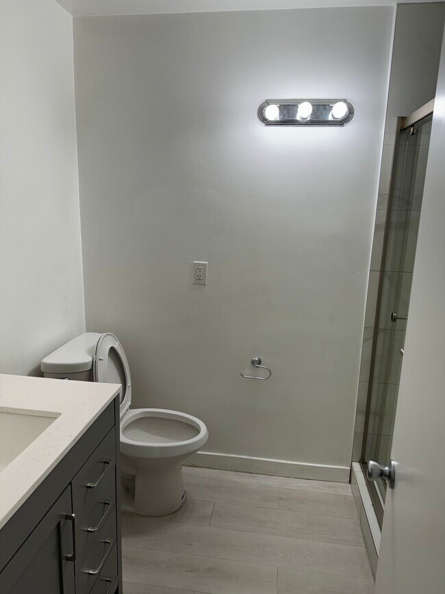 New Iight and toilet