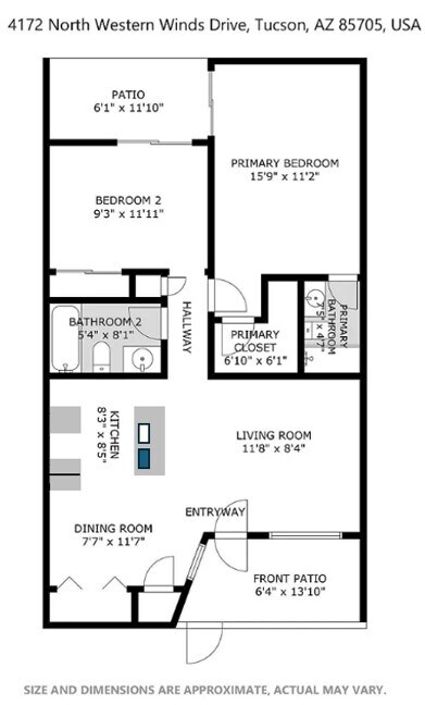 Layout - 4172 N Western Winds Dr