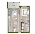 A2P8 floor plan Granary Flats