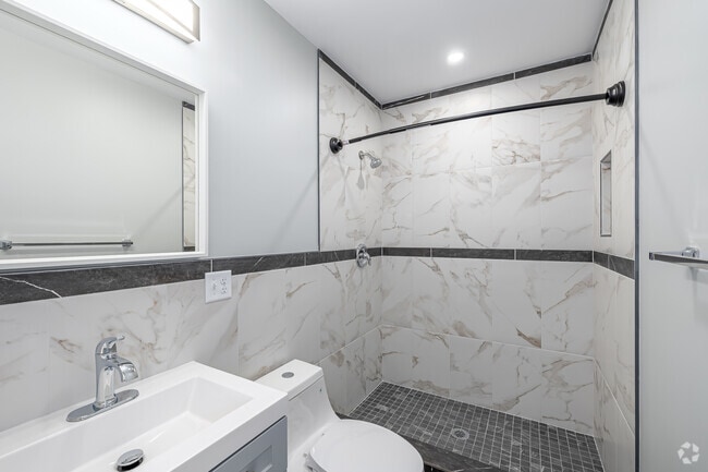 2BR, 2BA - 900SF - Bathroom - 33-35 Rowe Ave
