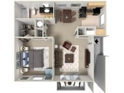 1 bedroom floorplan The Point